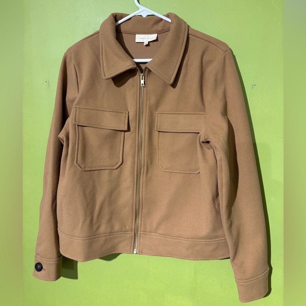 Cute and soft tan Melloday jacket